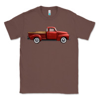 Chestnut western red truck right side view Classic Tee - FaDigitalArtStudio
