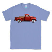 Colony Blue western red truck right side view Classic Tee - FaDigitalArtStudio