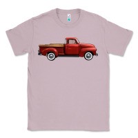 Lilac western red truck right side view Classic Tee - FaDigitalArtStudio