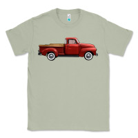 Matcha western red truck right side view Classic Tee - FaDigitalArtStudio