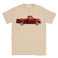 Mushroom western red truck right side view Classic Tee - FaDigitalArtStudio