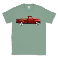 Sage western red truck right side view Classic Tee - FaDigitalArtStudio