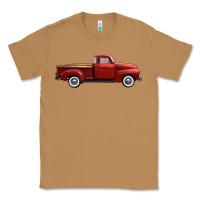 Toasted Coconut western red truck right side view Classic Tee - FaDigitalArtStudio