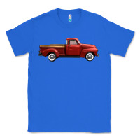 True Royal western red truck right side view Classic Tee - FaDigitalArtStudio