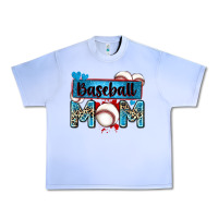 Grape Ice baseball mom with leopard Urban Heavy Tee - Zillion Design Studio