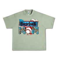 Oil Green baseball mom with leopard Urban Heavy Tee - Zillion Design Studio