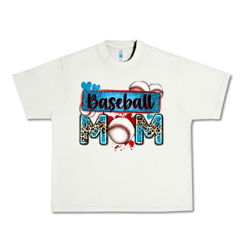 Baseball Mom With Leopard Urban Heavy Tee by Zillion Design Studio | Teevron