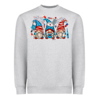 Heather Grey american nurse gnomes Heavyweight Sweatshirt - Zillion Design Studio