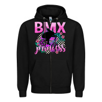 Black bmx princess Zipper Hoodie - AdoDesignShop