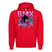 Red bmx princess Zipper Hoodie - AdoDesignShop