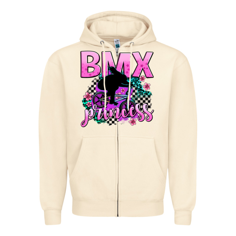 Bmx Princess Zipper Hoodie by AdoDesignShop | Teevron