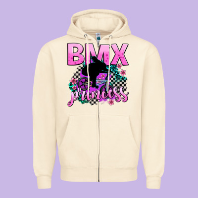 Bmx Princess Zipper Hoodie Designed By Adodesignshop