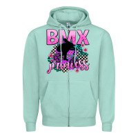 Seafoam bmx princess Zipper Hoodie - AdoDesignShop