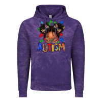 Cloud Purple autism afro girl Vintage Hoodie - texasbilliewilder