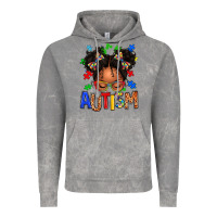 Autism Afro Girl Vintage Hoodie | Teevron