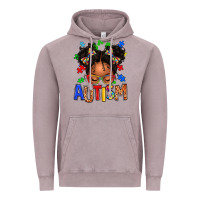 Vintage Zinc autism afro girl Vintage Hoodie - texasbilliewilder