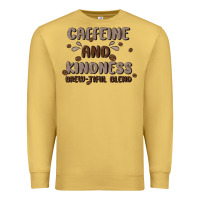 Antique Gold caffeine & kindness Premium Sweatshirt - MaliasSmallBusiness