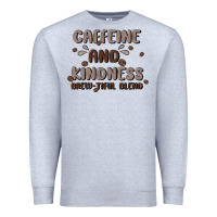 Heather Grey caffeine & kindness Premium Sweatshirt - MaliasSmallBusiness