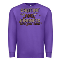 Purple caffeine & kindness Premium Sweatshirt - MaliasSmallBusiness