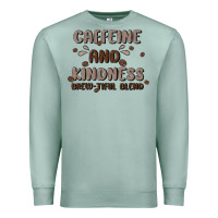 Seafoam caffeine & kindness Premium Sweatshirt - MaliasSmallBusiness