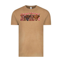 Vintage Camel xoxo highland cows Vintage Tee - RanaPortraitStore