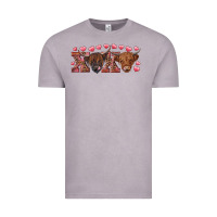 Vintage Zinc xoxo highland cows Vintage Tee - RanaPortraitStore