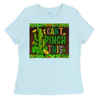 Baby Blue shamrock bomb cant pinch this Ladies Tee - AdoDesignShop