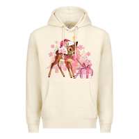 Sandshell reindeer pink christmas Premium Hoodie - MaliasSmallBusiness