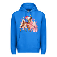 True Royal reindeer pink christmas Premium Hoodie - MaliasSmallBusiness