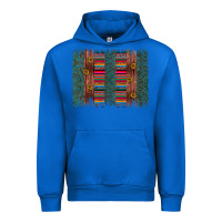 Cobalt sunflower serape brush stroke Urban Hoodie - Artiststas