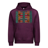 Mauve Wine sunflower serape brush stroke Urban Hoodie - Artiststas