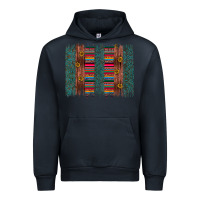 Navy sunflower serape brush stroke Urban Hoodie - Artiststas