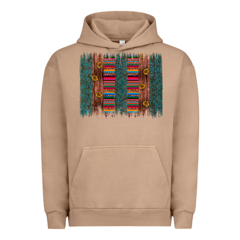 Sunflower Serape Brush Stroke Urban Hoodie by Artiststas | Teevron