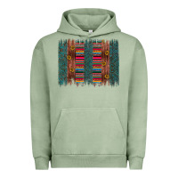 Pigment Oil Green sunflower serape brush stroke Urban Hoodie - Artiststas