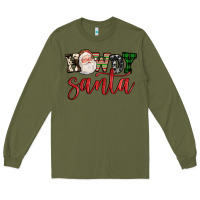 Army Green howdy santa Long Sleeve Tee - FaDigitalArtStudio