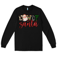 Black howdy santa Long Sleeve Tee - FaDigitalArtStudio