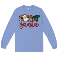 Colony Blue howdy santa Long Sleeve Tee - FaDigitalArtStudio