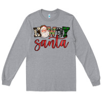 Heather Grey howdy santa Long Sleeve Tee - FaDigitalArtStudio