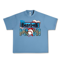 Pebble Blue baseball mini with leopard Urban Heavy Tee - Zillion Design Studio