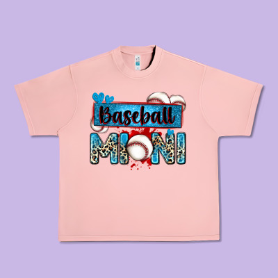 Baseball Mini With Leopard Urban Heavy Tee Designed By Zillion Design Studio