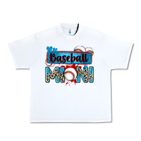 White baseball mini with leopard Urban Heavy Tee - Zillion Design Studio