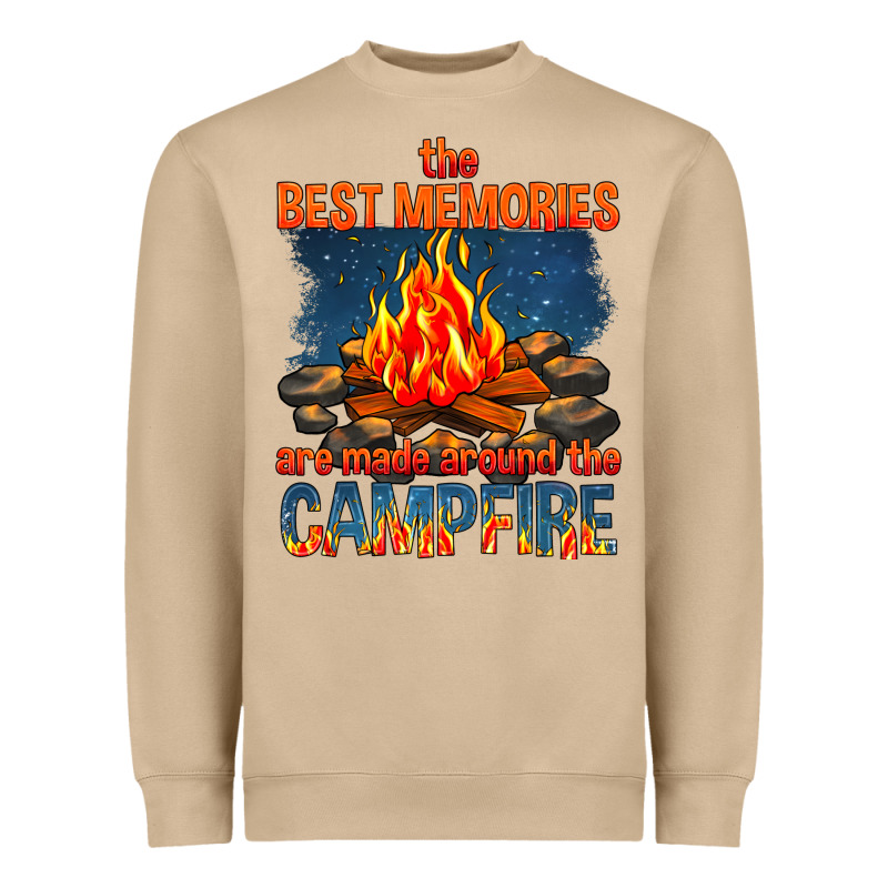The Best Memories Are Made Around The Campfire Heavyweight Sweatshirt by texasbilliewilder | Teevron