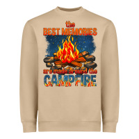 Mushroom the best memories are made around the campfire Heavyweight Sweatshirt - texasbilliewilder