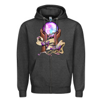 Charcoal Heather stay witchy Zipper Hoodie - BundleAndBundleShop