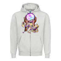 Dove Grey stay witchy Zipper Hoodie - BundleAndBundleShop