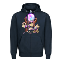Navy stay witchy Zipper Hoodie - BundleAndBundleShop