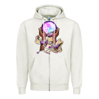 Oatmeal Heather stay witchy Zipper Hoodie - BundleAndBundleShop