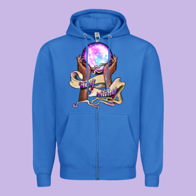 Stay Witchy Zipper Hoodie Designed By Bundleandbundleshop
