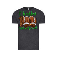Vintage Black i tackled 100 days of school football Vintage Tee - texasbilliewilder
