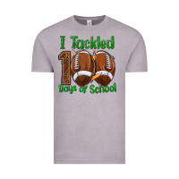 Vintage Zinc i tackled 100 days of school football Vintage Tee - texasbilliewilder